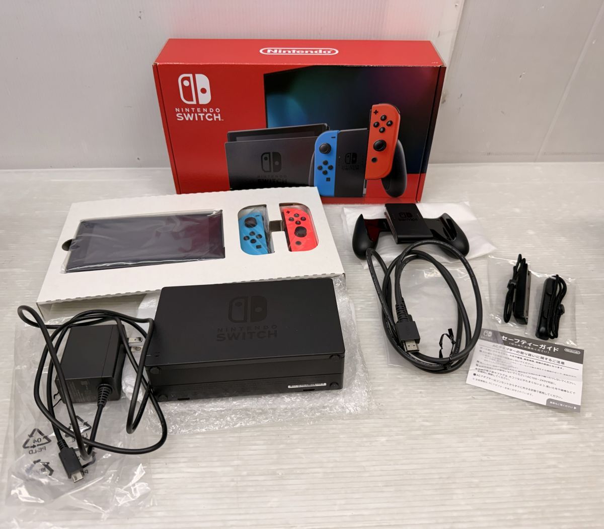 HH615-251111-049【ジャンク】Nintendo Switch 本体 ニンテンドースイッチ 任天堂 HAC-001 動作確認/初期化済み ゲーム バッテリー強化版拍卖