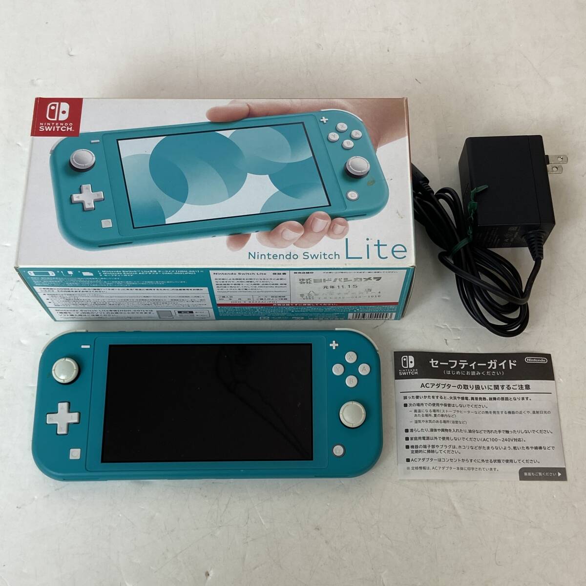 04wy14263〓【1円~】Nintendo Switch Lite本体 HDH-001 ターコイズ ジャンク品 【任天堂/ニンテンドースイッチ/携帯ゲーム機】 中古品拍卖