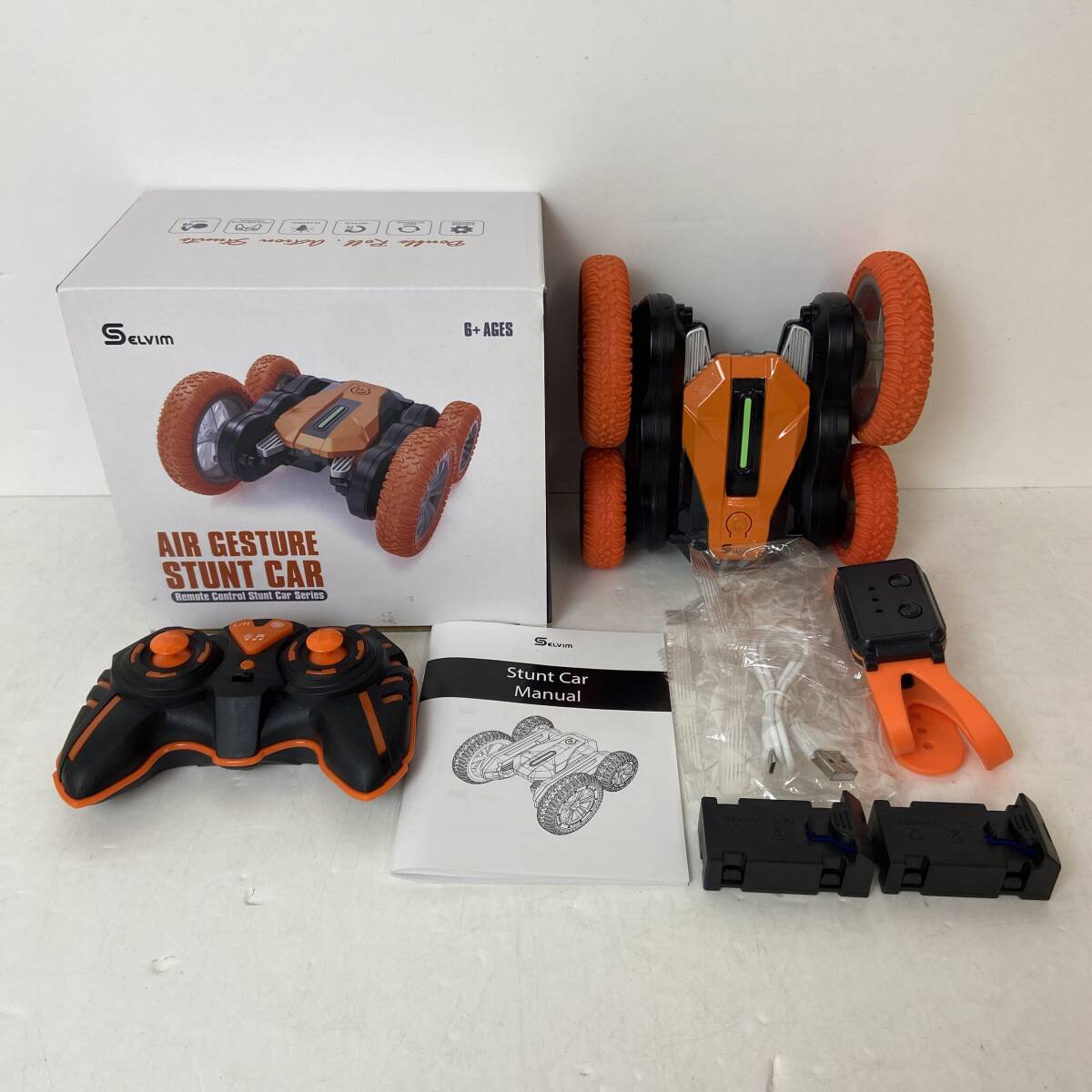 04wy14278〓【1円~】Selvim ラジコンカー Air Gesture Stunt Car 【ジェスチャーコントロール/リモコン操作/ハンドジェスチャー】 中古品拍卖