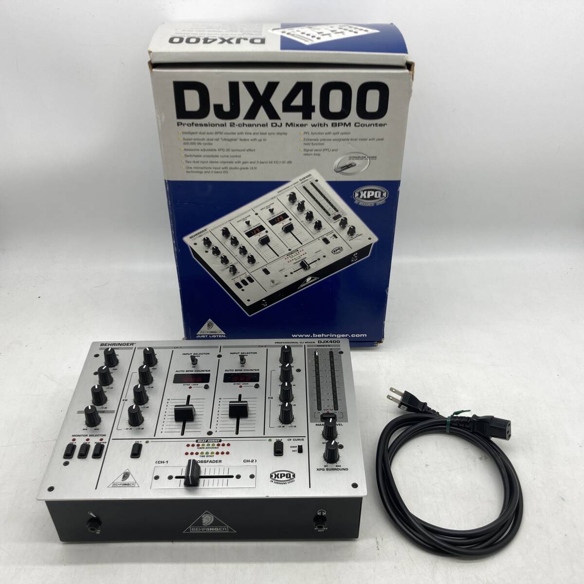 04wy14183●【DJミキサー】BEHRINGER PROFESSIONAL DJ MIXER DJX400 ベリンガー ミキサー 中古品拍卖