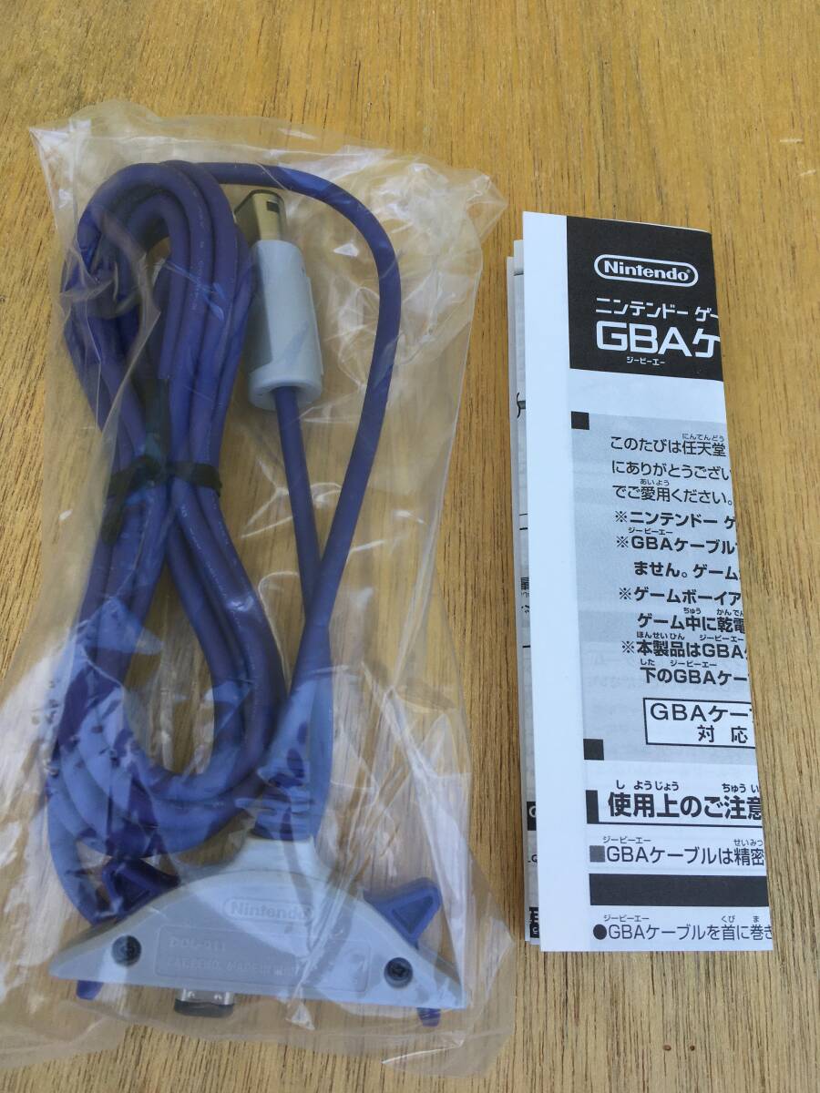 未使用 任天堂 純正 GC ニンテンドー ゲームキューブ GBAケーブル 取説付 DOL-011 ゲームボーイアドバンス 接続ケーブル ポケモンボックス拍卖