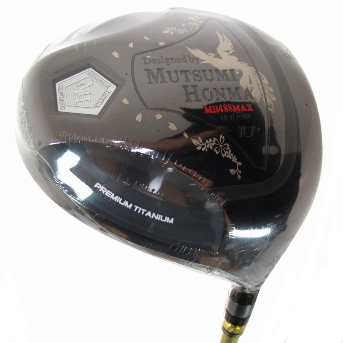 1円★MUTSUMI HONMA ムツミ ホンマ 鳳凰 -NEW MH488MAX- 高反発 チタンドライバー ブラックIP 10.5度 (SR) ★拍卖