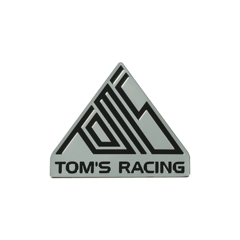 【新品・送料無料】 トムス レーシング アルミニウムステッカー シルバー TR24-MTL-S ※代引き不可商品 W50mm × H47 mm TOM’S RACING拍卖