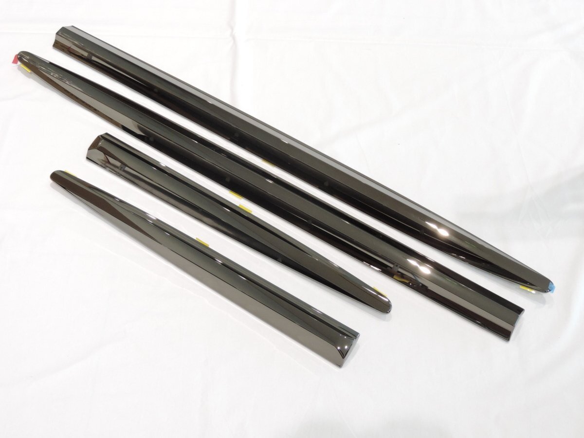 トヨタ純正 60ハリアー 後期 特別仕様車 Style BLUEISH ボンネットフード フロントモール& サイドメッキモール 5点セット 漆黒メッキ拍卖