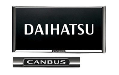DAIHATSU ダイハツ純正 キャンバス ナンバーフレーム メッキ調1枚 CANBUS(ロゴ入り) 送料無料!拍卖
