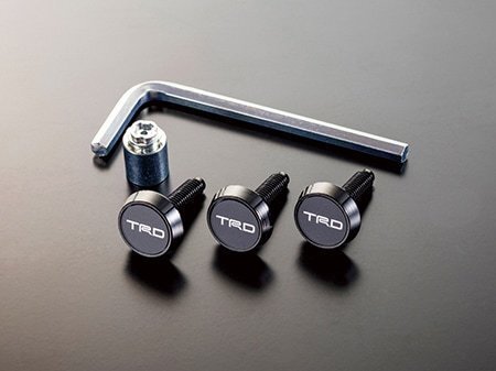 TRD ナンバーロックボルト 3本SET TRDロゴ入り TOYOTA トヨタ拍卖