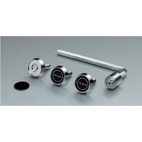 【新品・送料無料】 ニッサン純正 ロックボルト 3本セット 新ニッサン ロゴ ステッカー入り 普通自動車用 盗難防止 代引不可商品拍卖