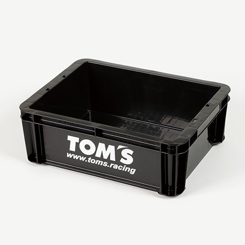 TOM`S トムス 小型 コンテナボックス プラスチック製 ロゴプリント入り 積み重ね可能 送料無料!拍卖