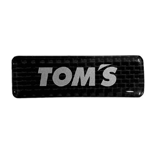 TOM`S トムス ドライカーカーボン エンブレム 縦20mm横62mm厚さ2mm ステッカー 貼付タイプ 代引き不可商品拍卖