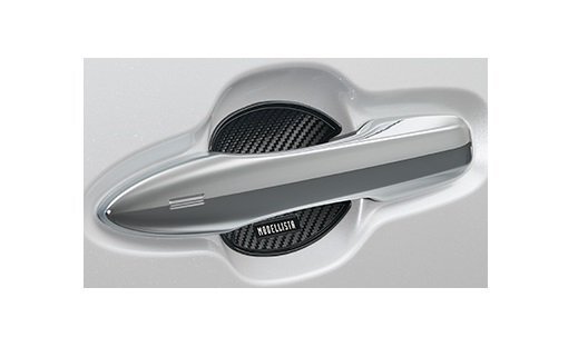 トヨタ モデリスタ ドアハンドルプロテクター 2枚入り ブラック カーボン柄 MSA10-00002 40系 アルファード 前後ドア 対応 ※代引不可商品拍卖