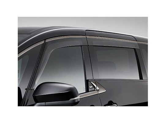 トヨタ純正 40系 ヴェルファイア用 サイドバイザー RVワイドタイプ モール部: ブラック ディーラーオプション品 雨除け ドアバイザー拍卖