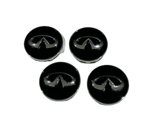 INFINITI インフィニティ 純正センターキャップ ブラック 4個セット NISSAN 純正交換 メッキ インフィニティマーク入り 流用可能 63mm拍卖