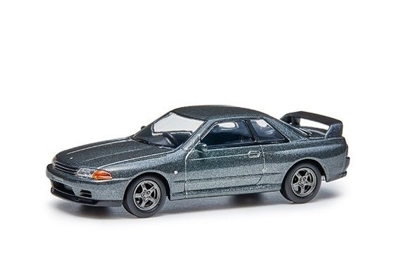 日産コレクション スカイライン GT-R R32 1/64スケール モデルカー ガングレー BNR32 京商製 ダイキャストモデル ニッサン ミニカー拍卖