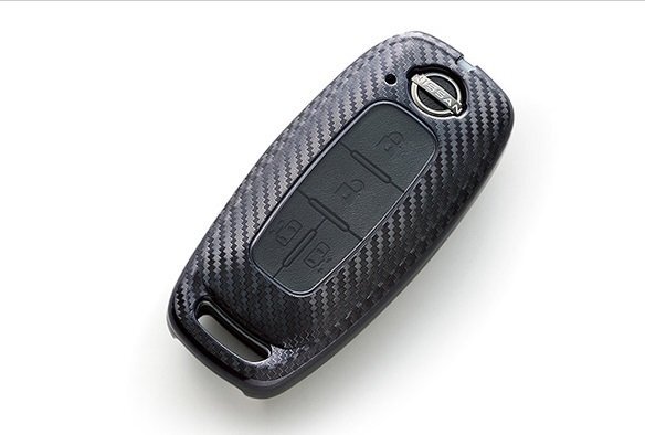 日産コレクション カーボン ブラック インテリジェントキーケース フルカバータイプ 代引不可商品 ニッサン キーカバー キーケース拍卖