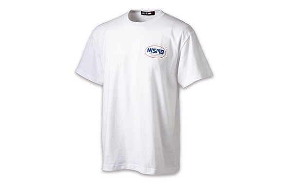 日産コレクション NISMO HERITAGE Tシャツ フロント&バックロゴ1984 ホワイト サイズ: LL ニスモ ロゴ入り ファッション 白色 ニッサン拍卖