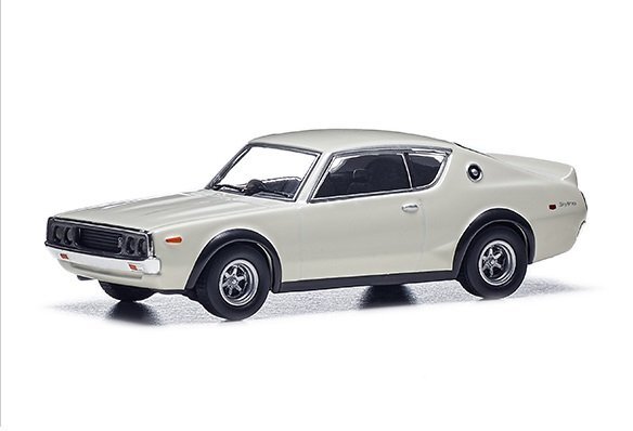 日産コレクション SKYLINE 2000GT-R 1/64スケール モデルカー ホワイト KPGC110 京商製 ダイキャストモデル ホビー カートイ ミニカー拍卖