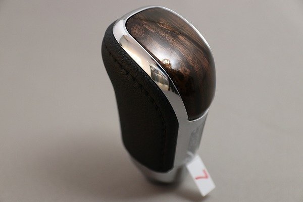 トヨタ 30系 アルファード ヴェルファイア 後期型 純正シフトノブ G・GF・X・V・VL用 ブラックメタルウッド拍卖