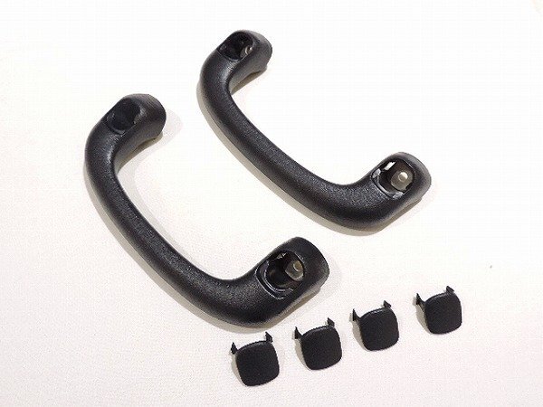 トヨタ純正 200系 ハイエース ダークプライム2 ピラー部分用 アシストグリップ 左右 & メクラキャップ 6点セット 流用 ブラック 黒拍卖