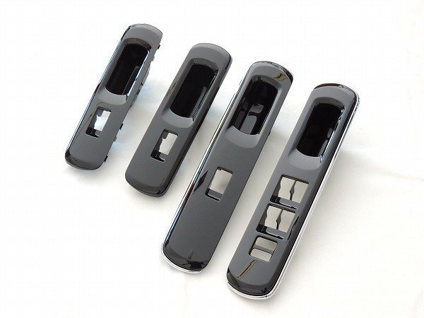 トヨタ純正 AQUA アクア GRスポーツ用 パワーウインドスイッチベース 4点セット 他のグレードに流用 ピアノブラック 黒 P/W SW NHP10拍卖