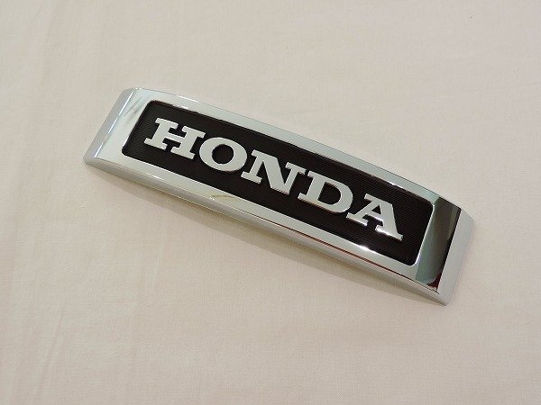 ホンダ純正 フロント フォーク エンブレム ブラック メッキ モンキー エイプ ゴリラ CB400F ホーク CB750K 61401-MC9-670 バイク 流用部品拍卖