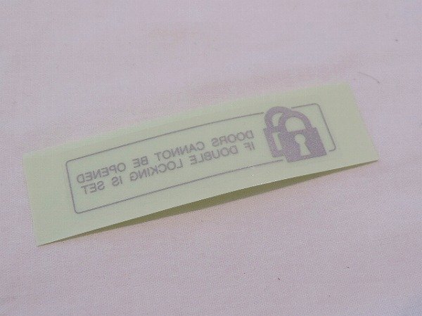 トヨタ純正 スエフトウォーニング インフォメーションラベル 1枚 縦20mm 横73mm 盗難防止 防犯対策 ダミー ワーニング ※代引不可商品拍卖