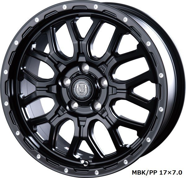 INTER MILANO MUD BAHN XR-800M 150系ランドクルーザープラド 17インチ アルミホイール 4本セット 17×7.5J +25 PCD139.7 6穴MBK/PP拍卖