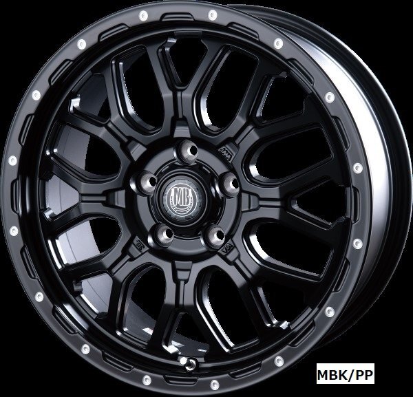 インターミラノ マッドバーン MUD BAHN XR-800M デリカD5/RAV4他 17インチ アルミホイール 4本セット 17×7.0J +38 PCD114.3 5穴 MBK/PP拍卖