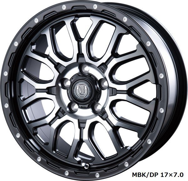 INTER MILANO MUD BAHN XR-800M 150系ランドクルーザープラド 17インチ アルミホイール 5本セット 17×7.5J +25 PCD139.7 6穴MBK/DP拍卖