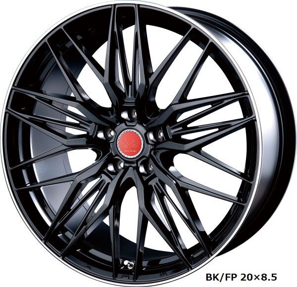 INTER MILANO VOLTEC EURO MESH 20/30系アルファード/ヴェルファイア 20インチ アルミホイール 4本セット 20×8.5J +38 PCD114.3 5穴BK/FP拍卖