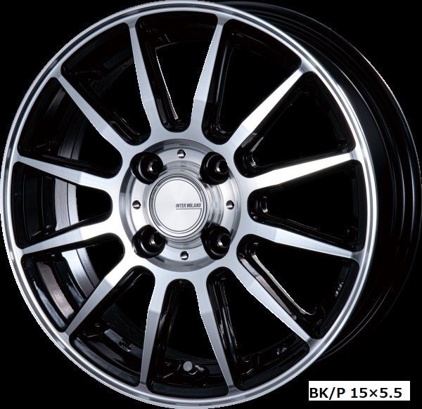 インターミラノ インフィニティF12 30/50系プリウス/86他 17インチ アルミホイール 4本セット 17×7.0J +45 PCD100 5穴 BK/P 送料無料!拍卖