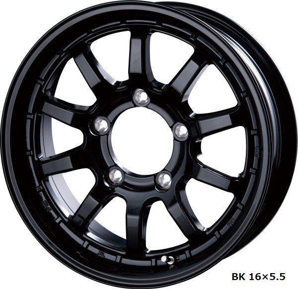 INTER MILANO X-FIELD α BK 23/64系ジムニー 16インチ アルミホイール 4本セット 16×5.5J +20 PCD139.7 5穴拍卖