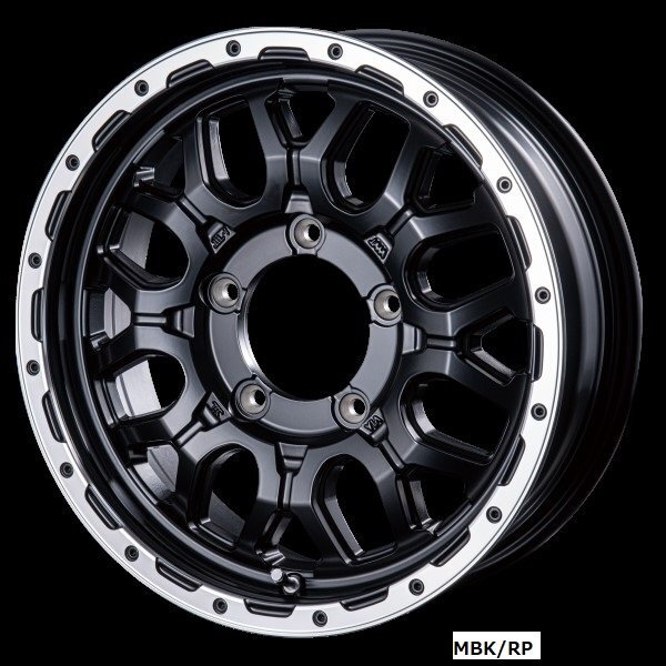 INTER MILANO MUD BAHN XR-800M 23/64系ジムニー用 16インチ アルミホイール 5本セット 16×5.5J +20 PCD139.7 5穴 MBK/RP 送料無料!拍卖