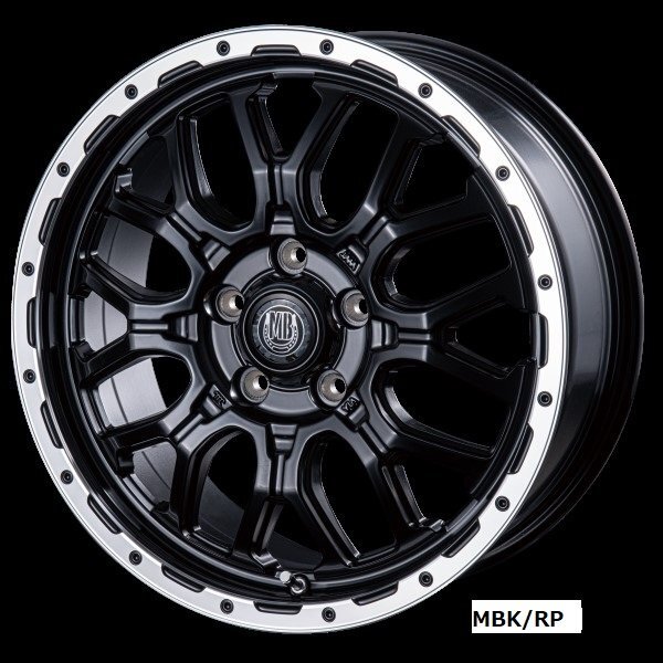 インターミラノ マッドバーン MUD BAHN XR-800M デリカD5/RAV4他 17インチ アルミホイール 4本セット 17×7.0J +38 PCD114.3 5穴 MBK/RP拍卖