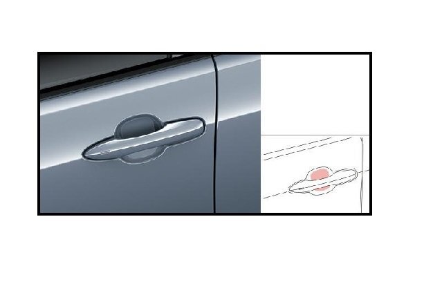 トヨタ純正 60系プリウス用 ドアハンドル用 プロテクションフィルム フロント左右セット ※代引き不可商品 ディーラーオプション品拍卖