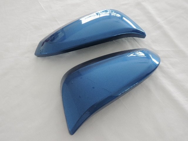 トヨタ純正 60系ハリアー用 ドアミラーカバー左右セット 80系ヴォクシー VOXYに流用可能 ダークブルーメタリック 【国内正規純正部品】拍卖