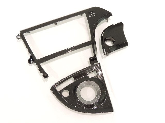 トヨタ 30系 プリウス G's用 ドアスイッチベース& オーディオ&シフト& プッシュスタートスイッチ パネル 7点セット カーボン調 流用可能拍卖