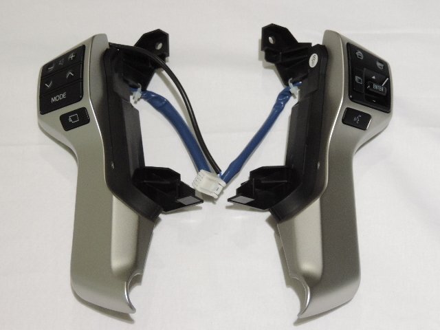 【国内正規純正部品】トヨタ純正 150系ランクルプラド 後期 ステアリングスイッチ 左右セット カメラスイッチ有 20Pカプラー&配線付拍卖