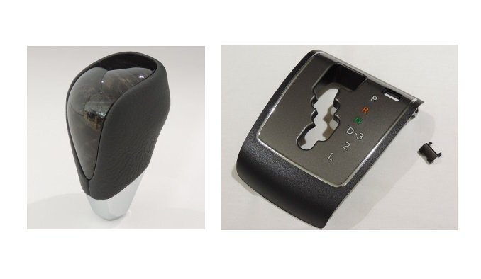 トヨタ純正 200系 ハイエース 4型 ダークプライム用 黒木目マホガニー調シフトノブ&4AT車用シフトパネル&シフトレバーキャップ3点セット拍卖