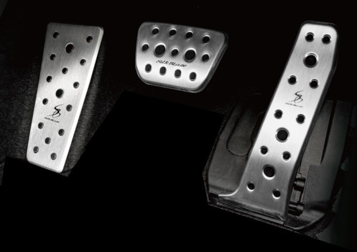 シルクブレイズ アルミスポーツペダル 60系 プリウス 用 アクセルペダル&ブレーキペダル&フットレスト 3点セット SB-ASP-60PR拍卖