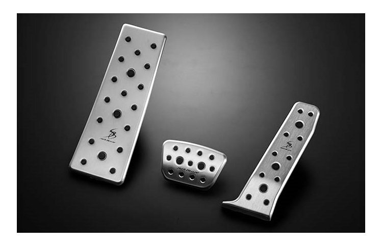 シルクブレイズ アルミスポーツペダル 40系 アルファード / ヴェルファイア 用 アクセルペダル & ブレーキペダル & フットレスト 3点セット拍卖