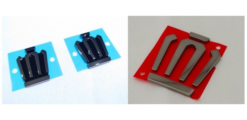 トヨタ純正 AZSH35 クラウン用 サイド エンブレム 左右セット & フロントエンブレム 3点セット ※代引不可商品 ディーラーオプション品拍卖