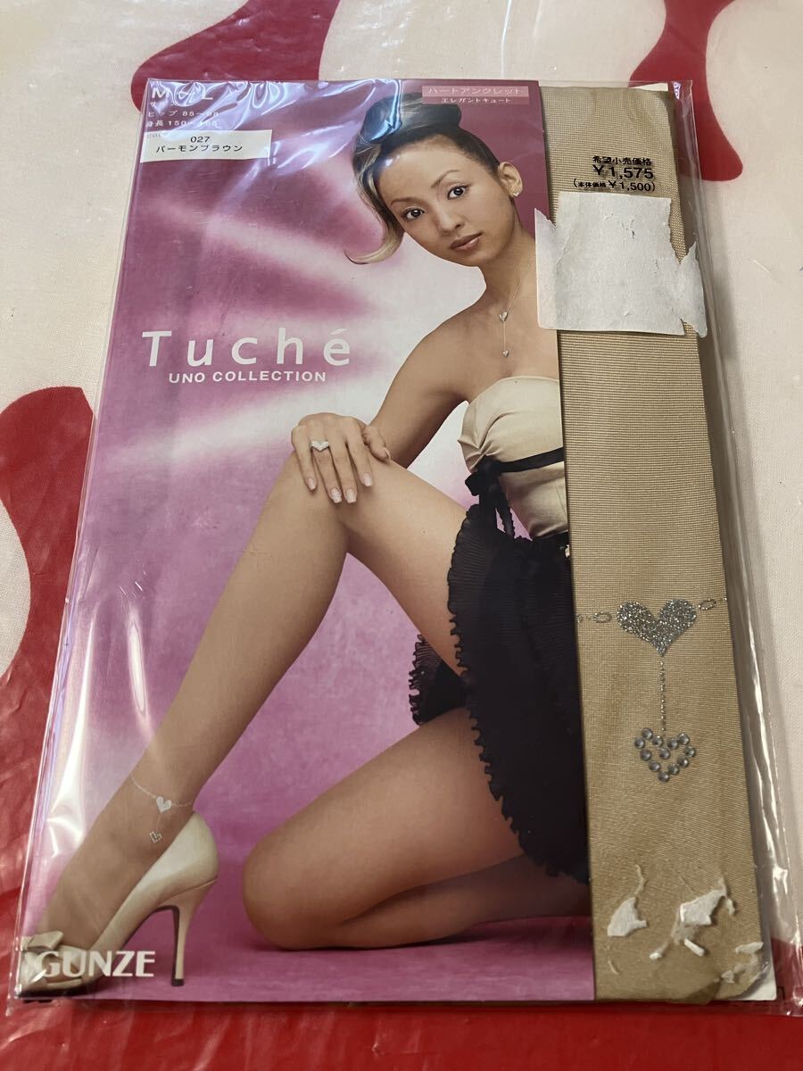 gunze tuche ハートアンクレット バーモンブラウン パンティストッキング グンゼ パンスト 柄 デザイン panty stocking トゥシェ 模様 M-L拍卖