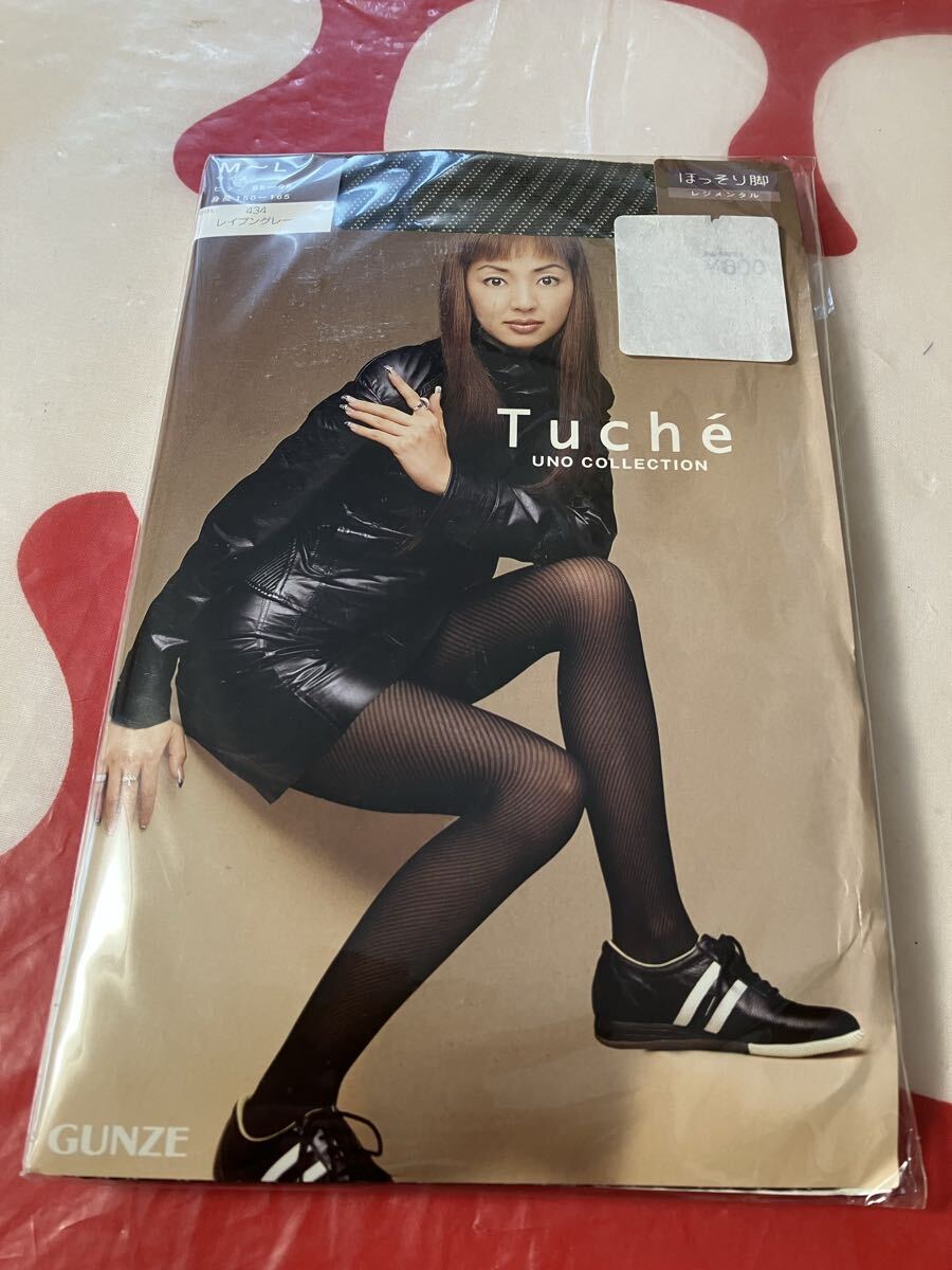 gunze tuche レジメンタル レイブングレー パンティストッキング グンゼ パンスト 柄 デザイン panty stocking トゥシェ 模様 ストライプ拍卖