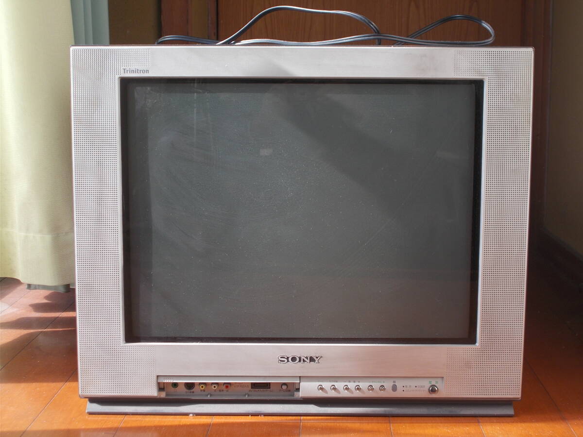 ☆SONY KV-21DS1 ブラウン管カラーテレビ,21型の中古,ジャンク,Trinitron/トリニトロン拍卖