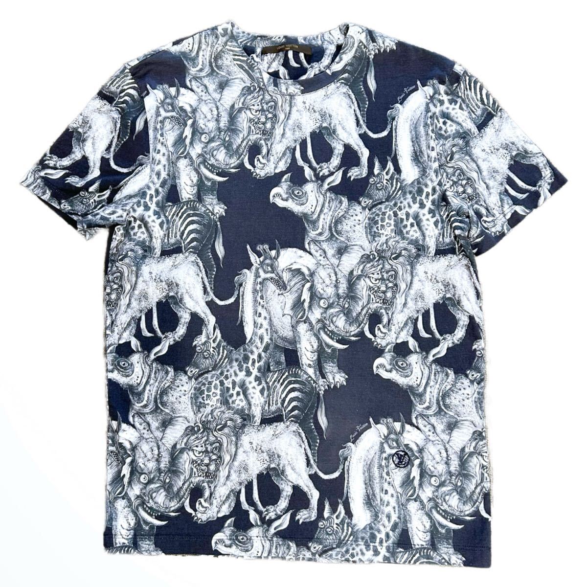 LOUIS VITTON ルイ・ヴィトン チャップマン・ブラザーズ Tシャツ アニマル S 動物 総柄拍卖