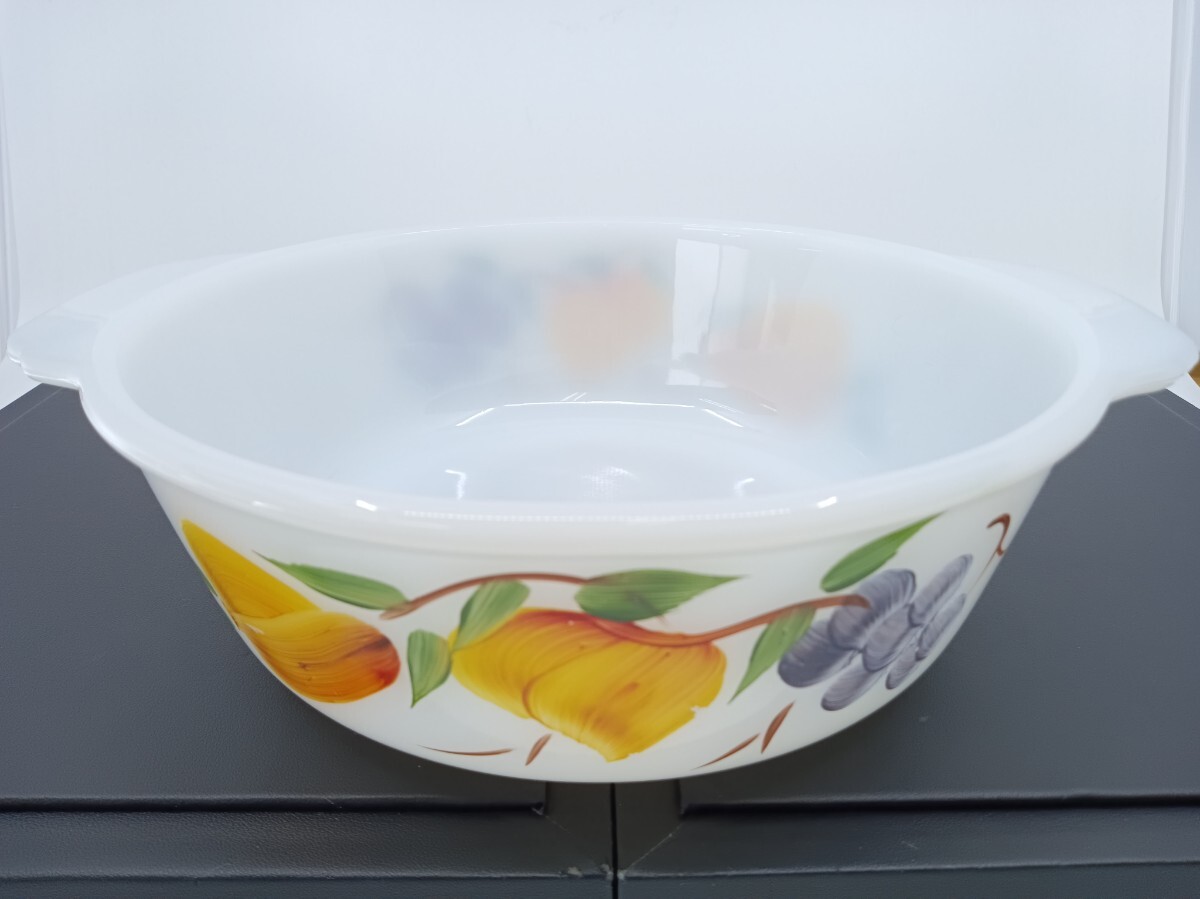 【美品】Fire King ファイヤーキング ゲイファド フルーツ キャセロール拍卖