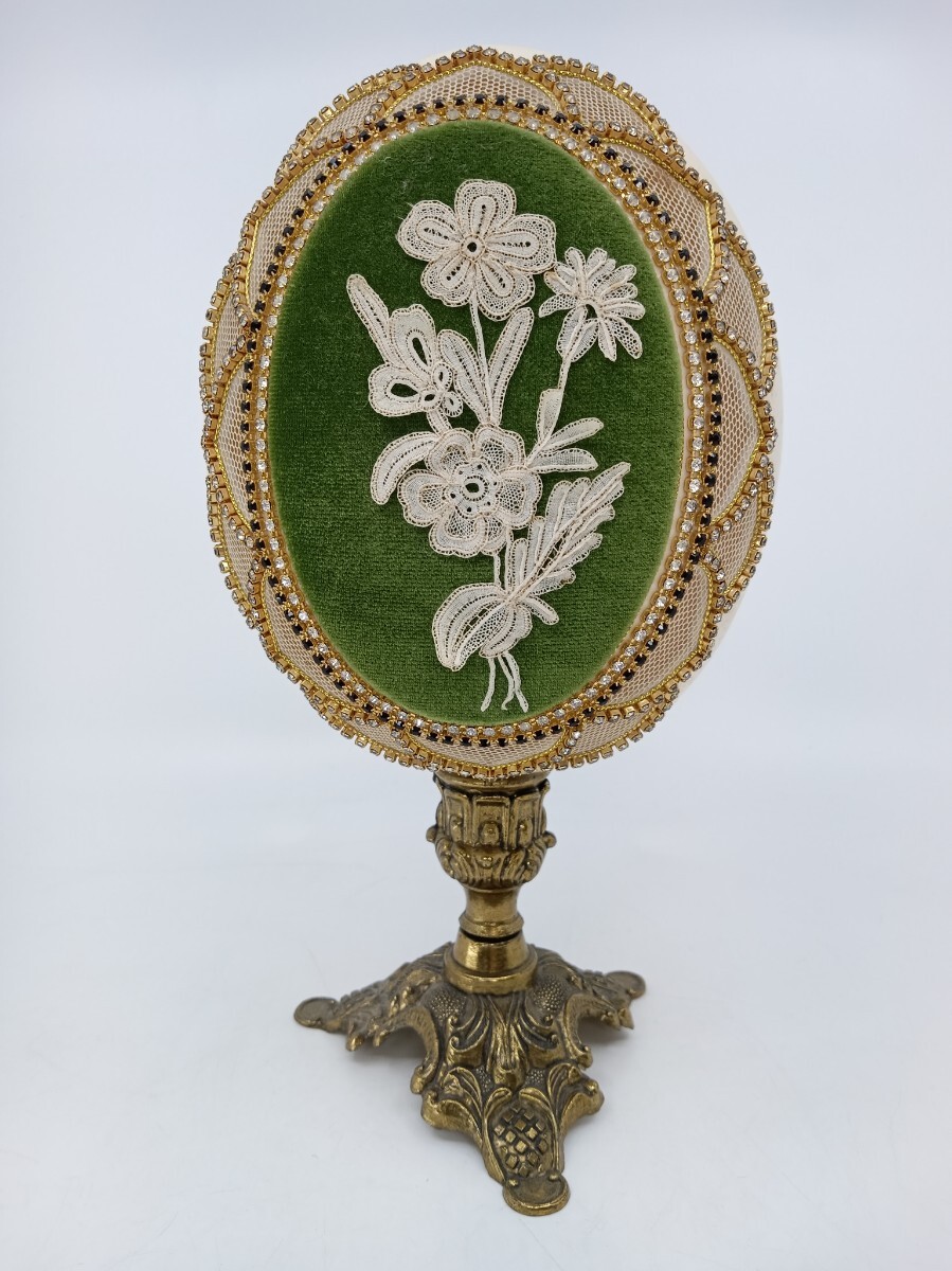 ヴィンテージ エッグアート ダチョウ卵 オブジェ イタリア製拍卖