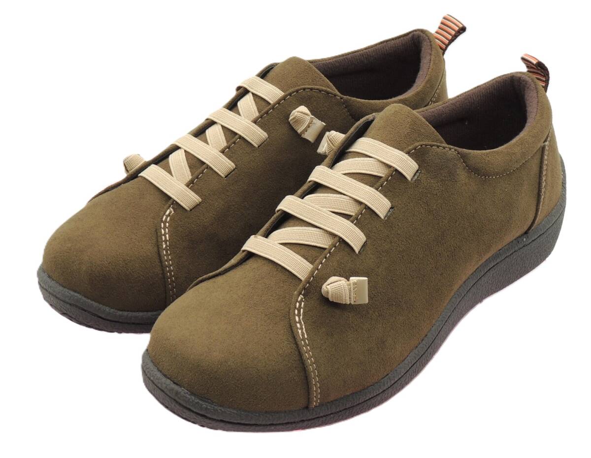 アー・ヴェ・ヴェ 晴雨兼用 防水 カジュアルシューズ レディース レインシューズ スリッポン ゴム紐 a.v.v7012 カーキ 23.5cm拍卖