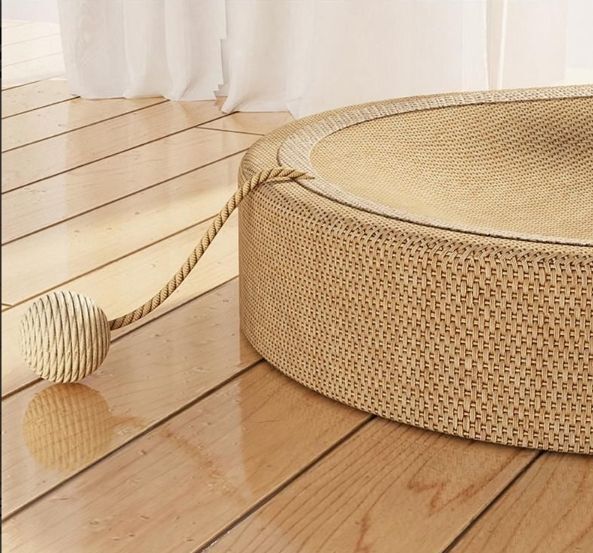 猫 爪研ぎ 麻 ベッド 猫爪とぎ 段ボール 猫の爪とぎベッド ねこ つめとぎ 耐久性 遊び保護 猫用爪とぎ 天然サイザル麻 猫ベッド A02拍卖