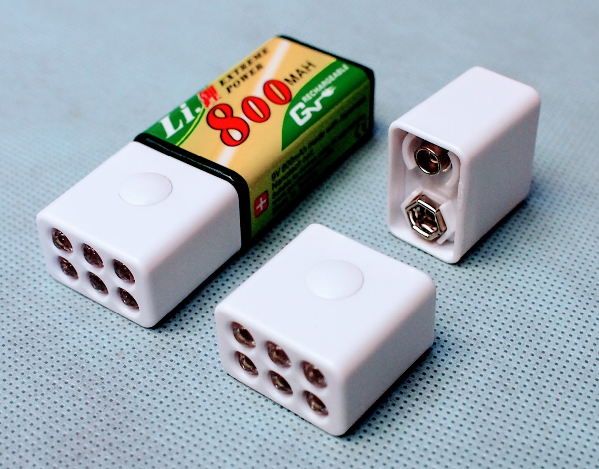 9V 6灯 角型電池 用 LED フラッシュライト 006P 白 1個拍卖